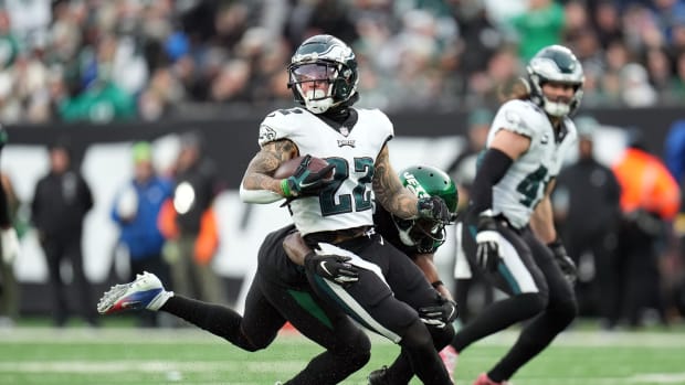 Safety Marcus Epps secures his first interception of the season in Week 13 vs. Jets